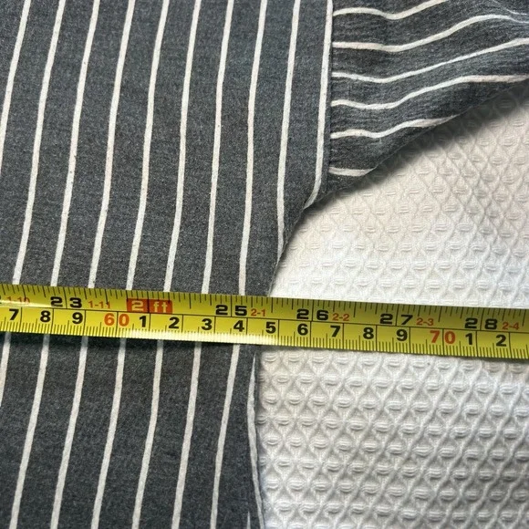 Evri Women's Plus Size Striped Tie-Front Short Sleeve Top Size 2X Flowy Oversize - Picture 6 of 8